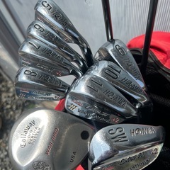 レディース　　ミズノ　ホンマ　キャロウェイなど　12本　ゴルフセット　フレックスLの画像