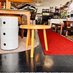 関家具　サイドテーブル　イムリサイドテーブル　天然木　ビーチ材の画像