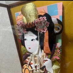 羽子板　ガラスケースの画像