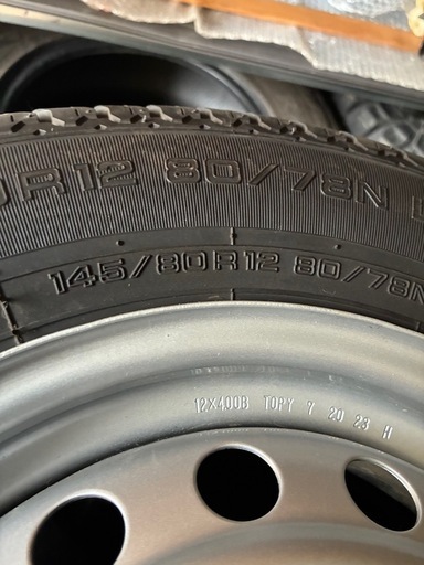 新古車ハイゼットトラックホイールタイヤ4本セット
