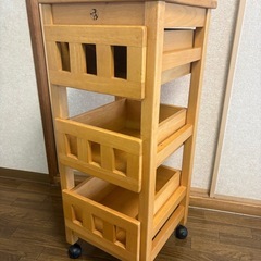 キッチンワゴン　収納　引き出しの画像