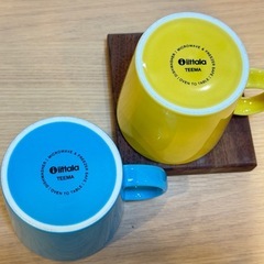 A8129【イッタラ】ティーマ マグカップ 2個 ターコイズ 廃盤 ハニーの画像