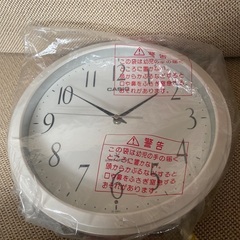 買ったばかりの電波時計　カシオの画像