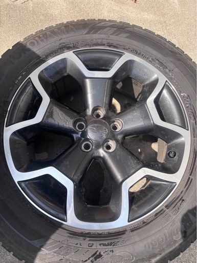 スバル純正 GP系 XV 17インチアルミホイール 7J ＋48 5H PCD100 4本セット 