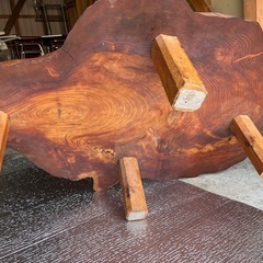 無垢座卓の画像