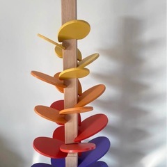 木製レインボーミュージックツリー 小サイズ 新品未使用 箱あり 知育玩具の画像