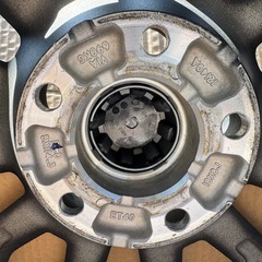 アヴェンチュラ AVENTURA        　　阿部商会　18インチ 8J PCD114.3 中古1本　リンクルブラックの画像