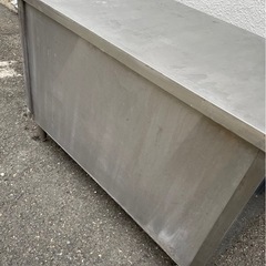 業務用 キャビネット 作業台 調理台 1200×600×800 スライド扉 置き棚 収納棚 食器棚 キャビネット形作業台 厨房 テーブル収納 大阪発の画像