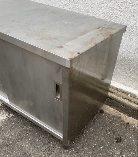 業務用 キャビネット 作業台 調理台 1200×600×800 スライド扉 置き棚 収納棚 食器棚 キャビネット形作業台 厨房 テーブ