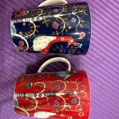 イッタラ タイカ マグカップ 400ml レッドとブルー iittala Taikaの画像