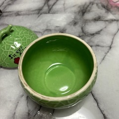メロン　陶器　フルーツボウル　アンティーク　ヴィンテージ　お菓子入れの画像