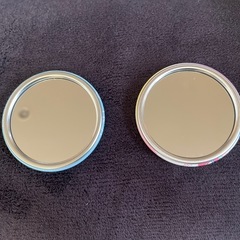 新品  おジャ魔女どれみ ブリキ缶ミラー 2個の画像