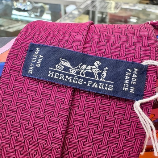 ☆ドリーム荒牧店☆HERMES エルメス ネクタイ 馬蹄 美品
