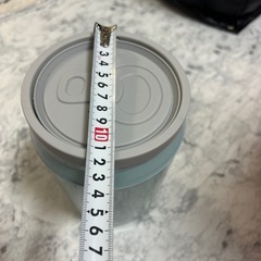 ミニ　ダスト缶　水色　小物入れ　アメリカン　缶形ゴミ箱　２、５リットル　蓋付きの画像