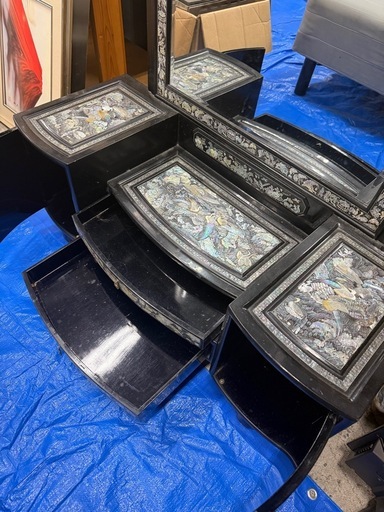 希少✨螺鈿細工 ドレッサー｜鏡台・和家具・大型家具・高級感あり 