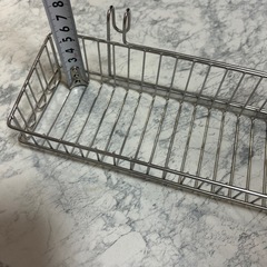 アネスティ ステンレス 水切り ラック フックできる マルチポケット キッチンの画像