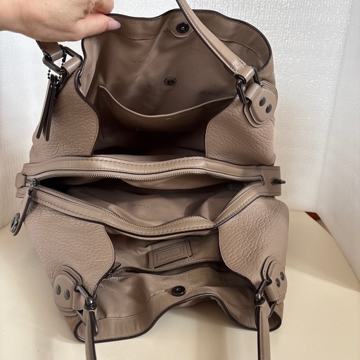 美品　COACH コーチ　プレミアム　スエード&レザートートショルダー　トートバッグ