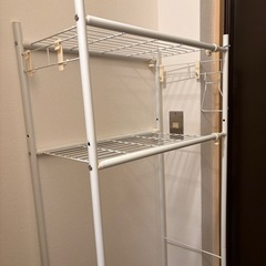 伸縮式 ランドリーラック　洗濯機 棚 の画像