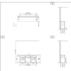 【新品未使用】リクシル LIXIL ノクト カップボード180cm 食器棚の画像