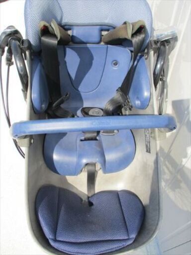 E967★整備済み　中古　3人乗り対応子乗せ　電動自転車★【Panasonic　ギュット　青　20インチ　　8.9Ah】