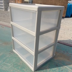 3段引き出し収納ボックス高さ68cm*幅50*44cmの画像