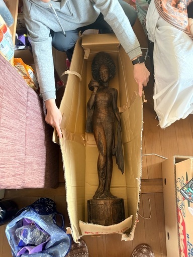 女神像　木像