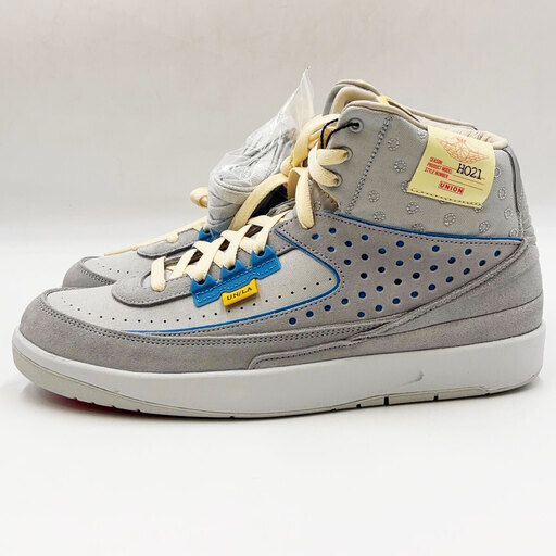 【未使用】ユニオン LA × ナイキ エアジョーダン 2 レトロ SP 29.5cm グレー フォグ/サイレン レッド DN3802-001 UNION × Nike AIR JORDAN 2 RETRO SP