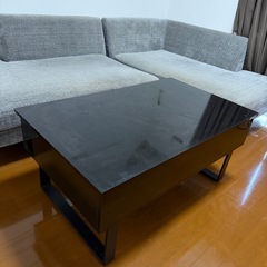 【値段交渉🉑】収納付き昇降式テーブル‼️の画像