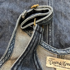 110cm、デニムワンピースの画像