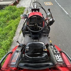 三菱　トラクター　24馬力 4WD 逆転 倍速 自動水平 自動深耕 パワステ フロントローダー 耕幅1500mm バックアップ オートヒッチ MT241 パルシードGS  ディーゼル　耕運　畝立て　畑 ローダー　ショベル　 宮崎の画像