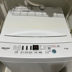 【セット割あり！】洗濯機　Hisense HW-E4503 2021年製の画像