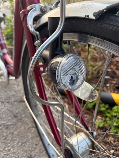 ライト付き 3段ギア 自転車 ママチャリ 日本製 草加市