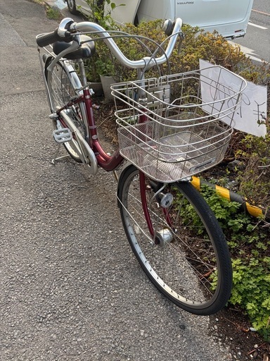 ライト付き 3段ギア 自転車 ママチャリ 日本製 草加市