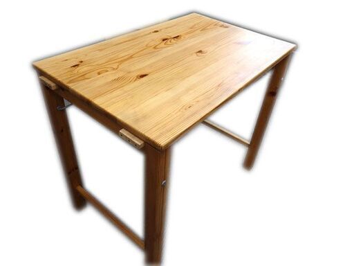 新札幌 無印良品 折りたたみテーブル パイン材 幅80×奥行50×高さ70cm 