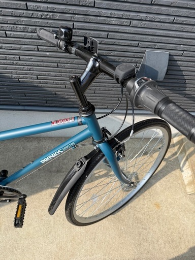 PROVROS(プロブロス) クロスバイク 自転車 26インチ シマノ6段変速ギア 泥除け 前後フェンダー LEDライト