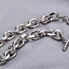 シルバー　ブレスレット　ステンレスの画像