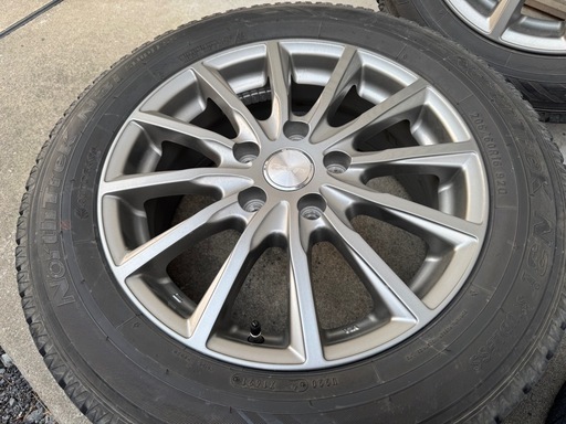 16inchスタッドレス付アルミホイール 2021年製/6.5Jインセット50 5H-114.3 205/65R16