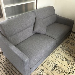 3人掛けソファ　グレーの画像