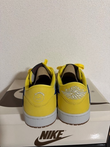 27cm Travis Scott × Nike Women's Air Jordan 1 Retro Low OG Canary