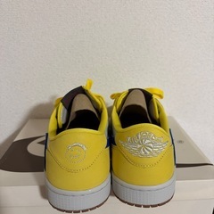 27cm Travis Scott × Nike Women's Air Jordan 1 Retro Low OG Canaryの画像