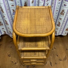 ラタン　引き出しの画像