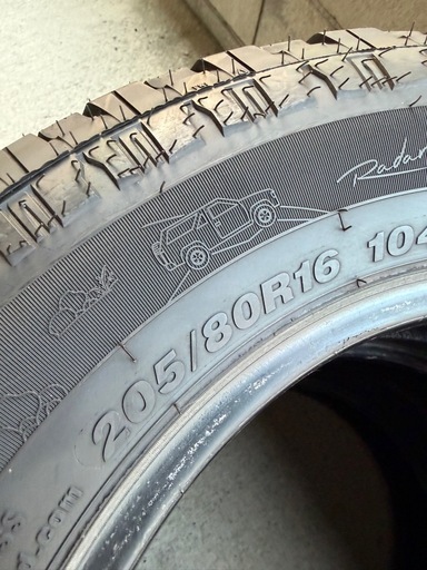 RADAR RENEGADE AT-5 205/80r16 4本セット