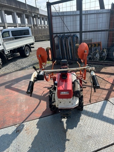 イセキ管理機　平うねマルチ付き　動作品