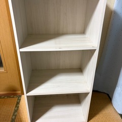 カラーボックス　白の画像