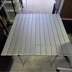 ●Coleman イージーロール ステージテーブル 75 アルミ  ロールテーブル レジャーテーブル コンパクト収納  BBQ 運動会 キャンプ アウトドア 中古 ①の画像