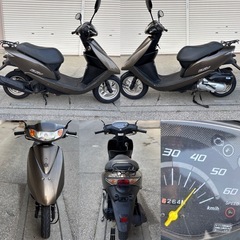 ⭐️AF68ディオ.低燃費FIモデル⭐️タイヤ・プラグ・グリップなど新品交換で快調^_^⭐️50cc原付スクーター⭐️の画像