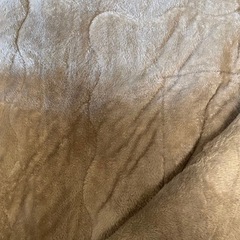 リバーシブル毛布 マスタード・ライトブラウン 240×190の画像