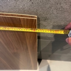 木目　ウォールナット系　ベニヤ　２枚セットの画像