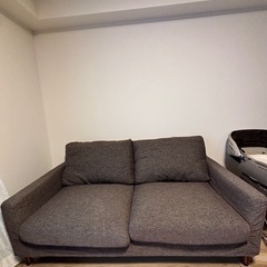 【中古・美品】レヴァンス 2.5人掛け　ソファ　ダークブラウン　※本日引き取りの方を優先します。の画像