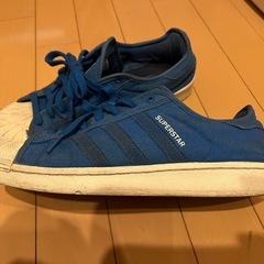 アディダス　スーパースター　ブルー　26.5センチの画像